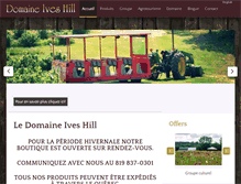Tablet Screenshot of domaineiveshill.com